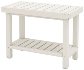 Costway Sgabello da bagno per anziani disabili uso interno ed esterno, Panca da doccia a 2 livelli impermeabile 2 Colori