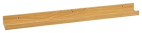 Mensola per quadri in rovere decorato in colore naturale 80 cm - Casa Selección