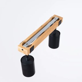 Sollux SL.1344 - Faretto FAGER 2xGU10/10W/230V nero