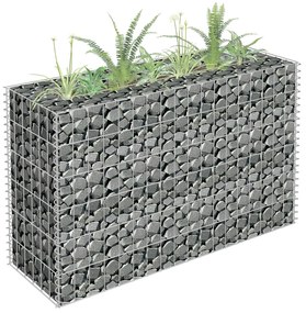 Gabbione Letto Rialzato İn Acciaio Zincato 90x30x60 Cm /