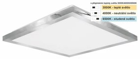 Top Light -Plafoniera LED da bagno SILVER LED/10W/230V IP44 28x28 cm cromo