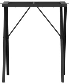 Telaio gambe a x per tavolo da pranzo 50x40x73 cm in ghisa