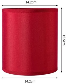 Brilagi - Paralume universale NUBILA E27 15,5x14 cm rosso pompeiano