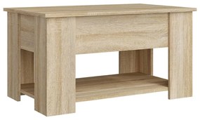Tavolino da salotto rovere sonoma 79x49x41 cm legno multistrato