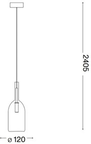 Ideal Lux - Lampadario LED a sospensione con filo EMPIRE 1xG9/3W/230V