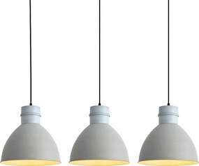 Set di 3 lampade a sospensione rustiche grigie - Dory