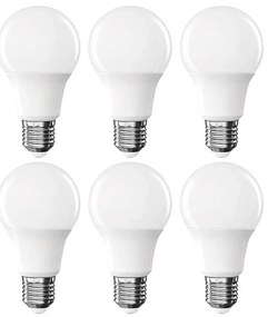 Confezione da 6 lampadine LED A60 E27/8,8W/230V 4000K