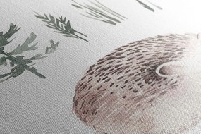 Quadro su tela – Animali nel bosco che si rilassano