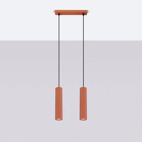 Lampadario color mattone Gleam – Sollux