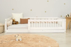 Letto basso per bambini Montessori Ourbaby Plus - bianco - 160x80 cm