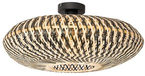 Plafoniera orientale in bambù nero 50 cm - Ostrava
