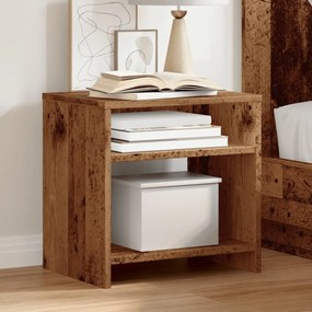 Comodino Legno Vecchio 40x30x40 Cm İn Truciolato /