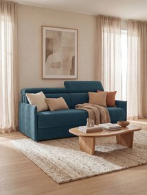 Miryam Divano letto con poggiatesta reclinabili e comfort maxi - design compatto in morbido tessuto smacchiabile T31