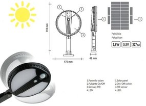 Vivida solar panel 35w 500lm ip44 6000k