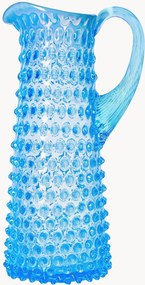 Brocca in vetro soffiato Opaline Paris Hobnail