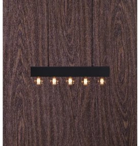 Markslöjd 107037 - Lampadario a sospensione con filo COUTURE 5xE27/40W/230V nero