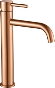 Rubinetto da lavabo Rea Lungo Brush Copper high