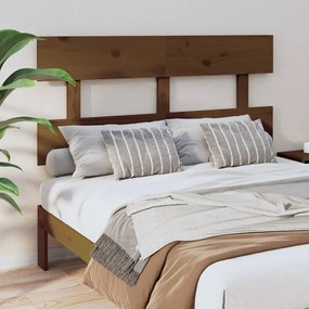 Testiera Per Letto Ambra 144x3x81 Cm İn Legno Massello Di Pino /