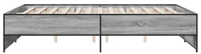 Giroletto grigio sonoma 140x200 cm in legno multistrato metallo