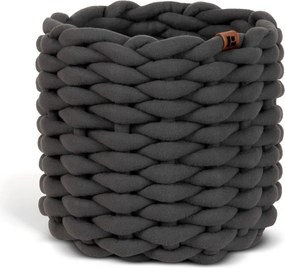 Cesto in tessuto ø 21x17 cm Peach Skin Round S – Bigso