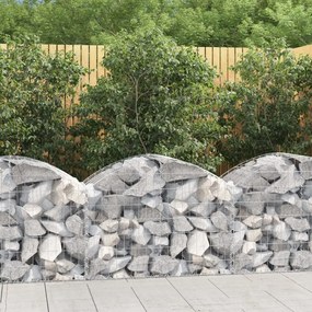 Cesto Gabbione Ad Arco 100x50x60/80 Cm Ferro Zincato /
