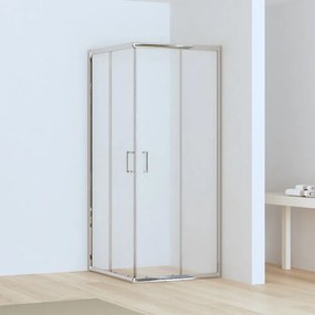 Box doccia ad angolo 70x70 altezza 170 vetro trasparente 6mm | CHIARA EDGE-Q - KAMALU