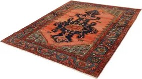 Antik Stilizzato Salmone Blu 175x185 Cm
