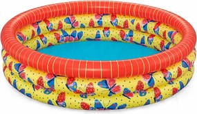 Bestway Piscina Gonfiabile per Bambini 3 Anelli Farfalle 168x38 cm +2 Anni Giardino 51202