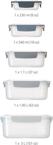 Scatole per alimenti in set 5 pz Nest – Joseph Joseph
