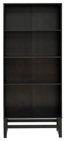 Libreria in legno di pino nero 75x175 cm Jolene - Støraa