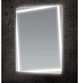 Specchio Rettangolare 80x60 Con Barre Led Feridras "Pegaso"