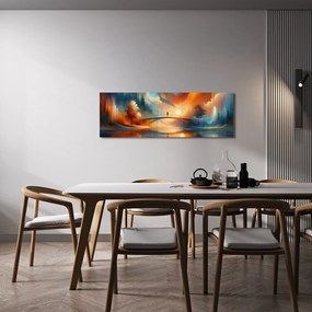 Quadro su tela – Ponte nella luce del tramonto