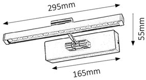 Rabalux 3640 - Lampada LED da quadro PICTURE GUARD LED/5W/230V