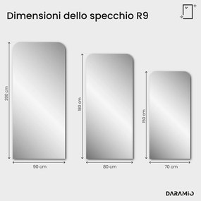 Specchio con parte superiore arrotondata – Pure Collection R9