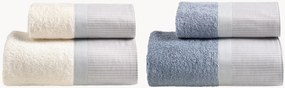 Set di 4 asciugamani in spugna di cotone Pais