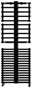 Scaldasalviette ad acqua calda IRSAP GET UP nero opaco interasse 500 mm, L 55 x H 107.6 cm