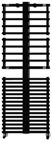 Termoarredo bagno IRSAP 107.6x55 cm interasse 500 mm nero serie Get Up