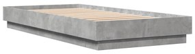 Giroletto con led grigio cemento 90x200 cm