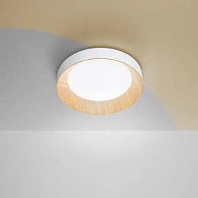 Plafoniera LED contemporaneo I-ARKA-PL40-BCO, bianco Ø 40 cm, luce con 3 temperature di colore, 3300 lumen LUCE AMBIENTE DESIGN