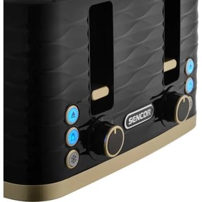 Sencor - Tostapane a 4 fette 1600 W/230 V nero/beige