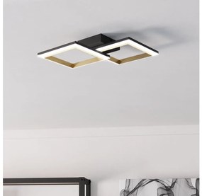 Eglo 901225-Plafoniera LED dimmerabile CALLIERA LED/18,4W/230V nero/oro