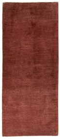 Gabbeh Tappeto 90x200 Rosso (Iran) Annodato A Mano