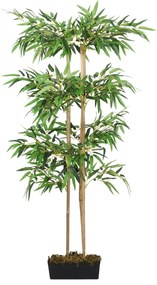 Albero Bambù Artificiale 380 Foglie 80 cm Verde