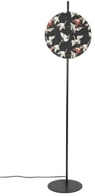 Lampada da terra nera con paralume in tessuto (altezza 158 cm) Jaylee - White Label