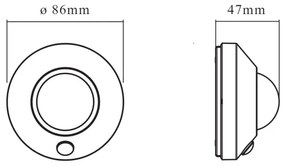 Osram - Lampada LED orientativa con sensore NIGHTLUX LED/2W/3xAA