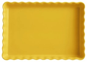 Tortiera in ceramica gialla , 24 x 34 cm - Emile Henry