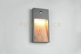 Salmon applique da esterno led 11w 1200lm, 3000k fusione di allumin...