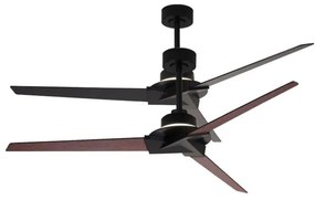 Ventilatore da soffitto Brisa Mini nero, Ø 150 cm, CCT, dimmerabile, MANTRA IP44