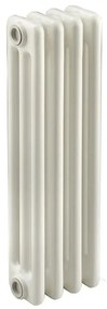 Radiatore acqua calda EQUATION Tubolare in acciaio 3 colonne, 4 elementi interasse 62.3 cm, bianco