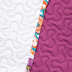 Copriletto reversibile in microfibra fucsia , 170 x 270 cm Bibi - DecoKing